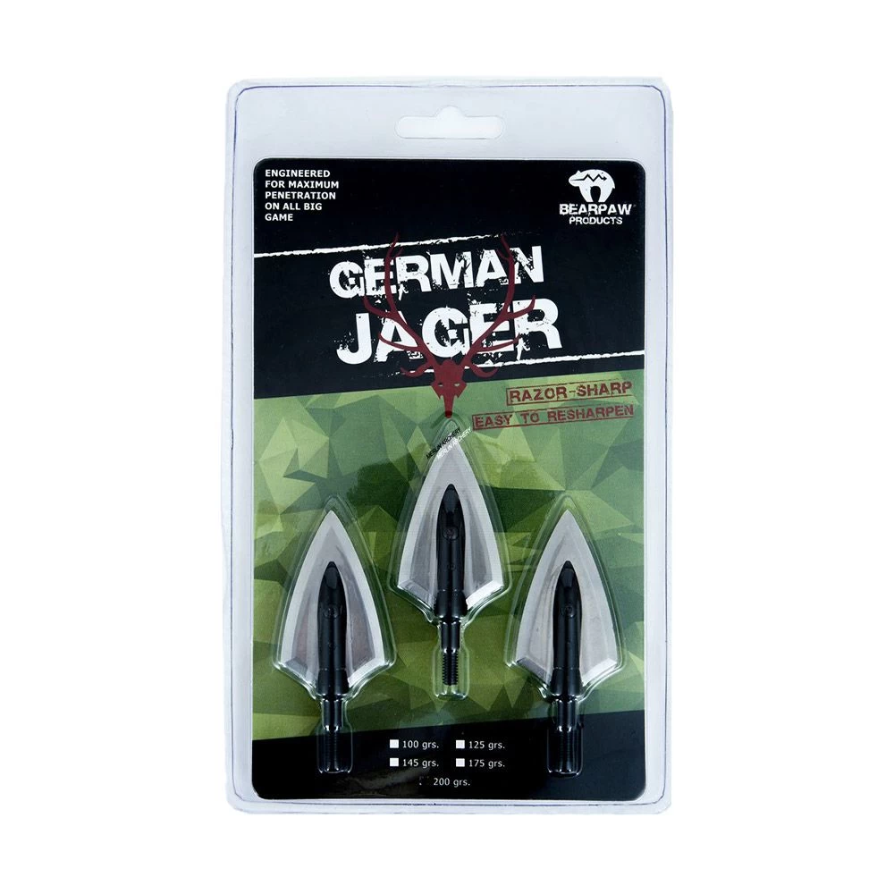 Bearpaw Jager Broadheads - 125g 3 Bearpaw Jager Broadheads - 125g
